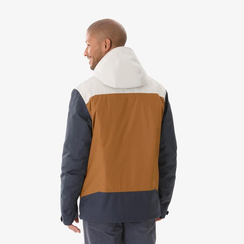 Erkek Outdoor Su Geçirmez Kar Montu/Kışlık Mont - Bej/Kahverengi - NH500 -10 °C