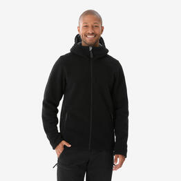 Polaire chaude de randonnée homme, NH500 noir