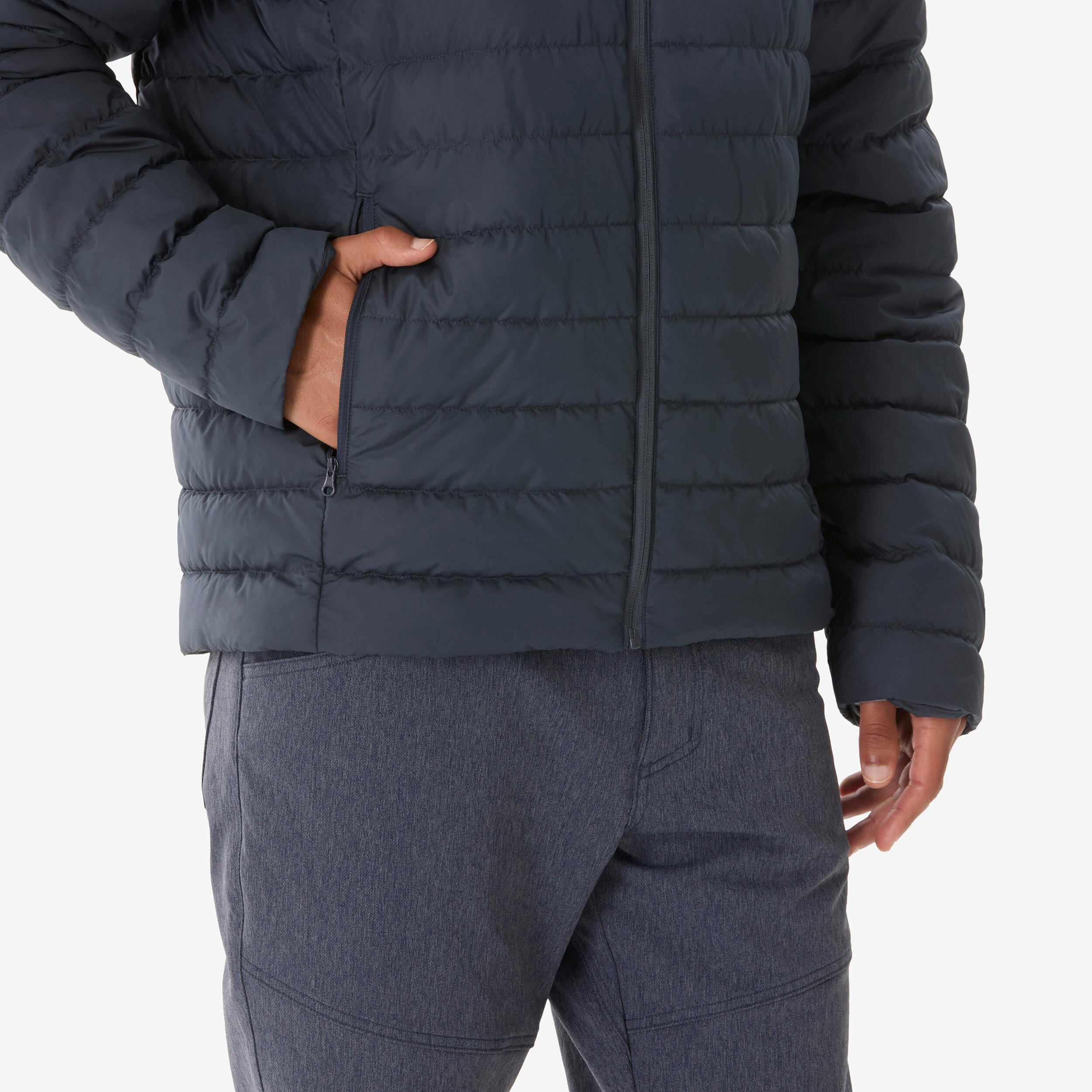Doudoune de randonnée homme, MH100 noir 4/5