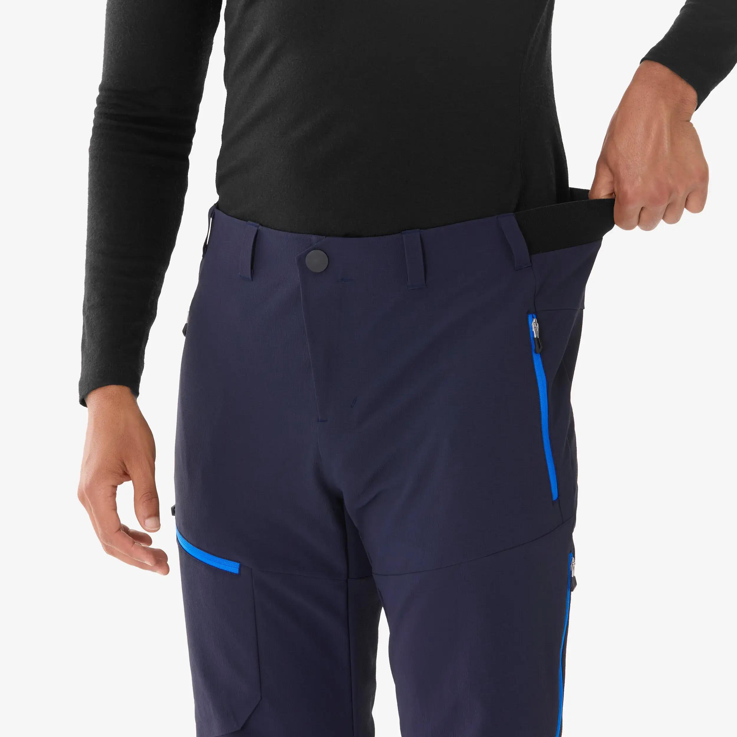 Pantalon de randonnée chaud et déperlant homme, SH900 bleu 10/14