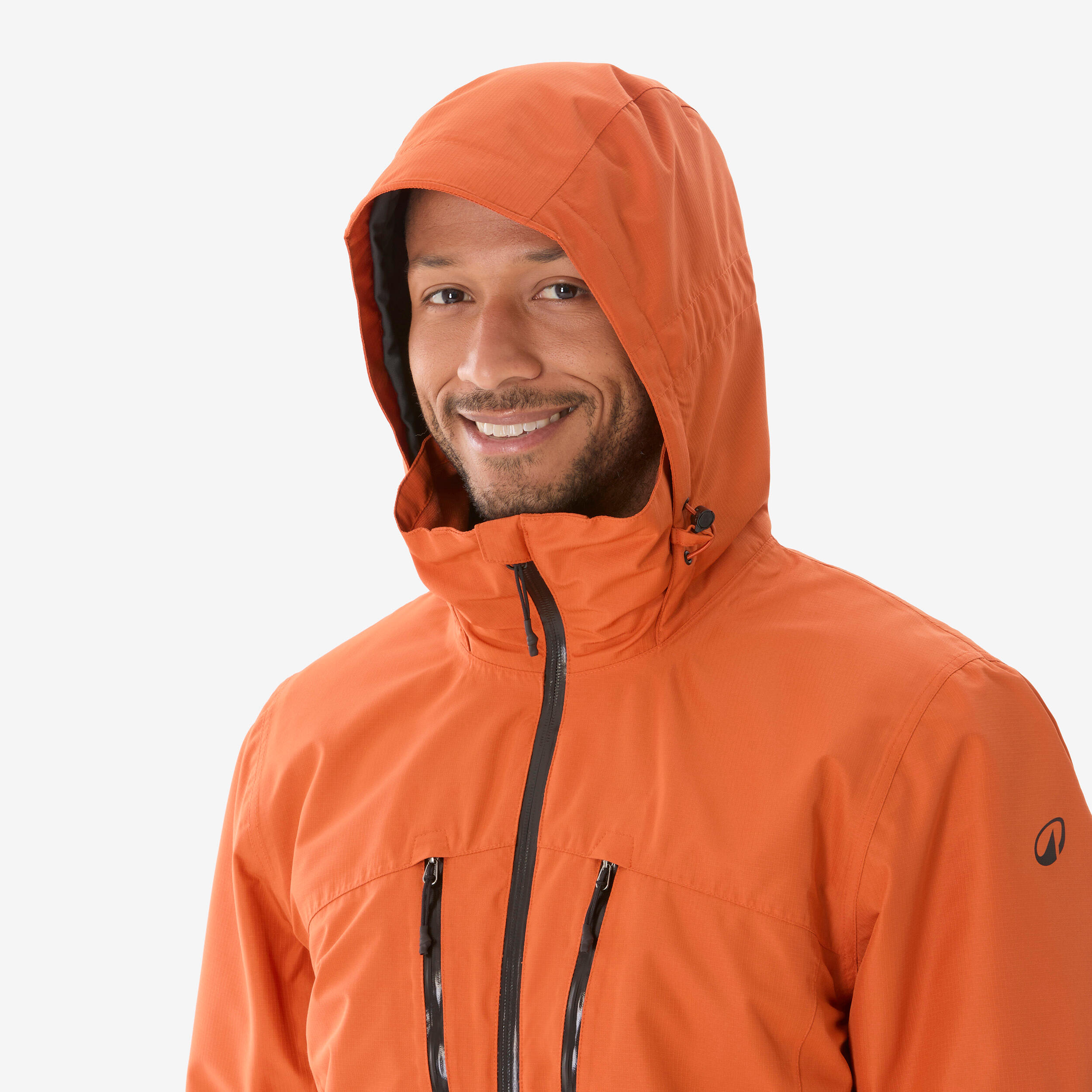 Veste 3en1 de randonnée -10°C imperméable homme, MH500 orange 6/17