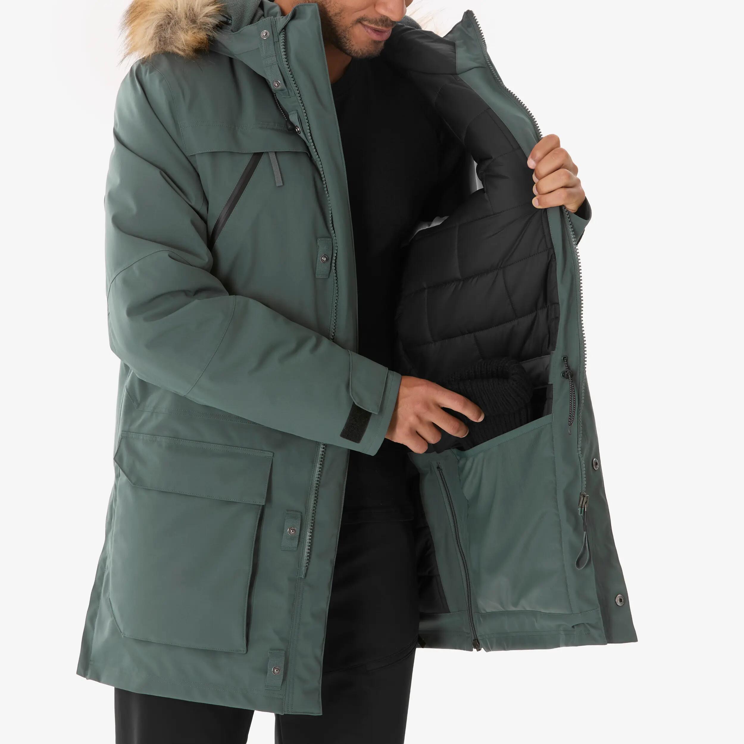 Parka hiver -20° de randonnée homme, NH900 vert 14/16