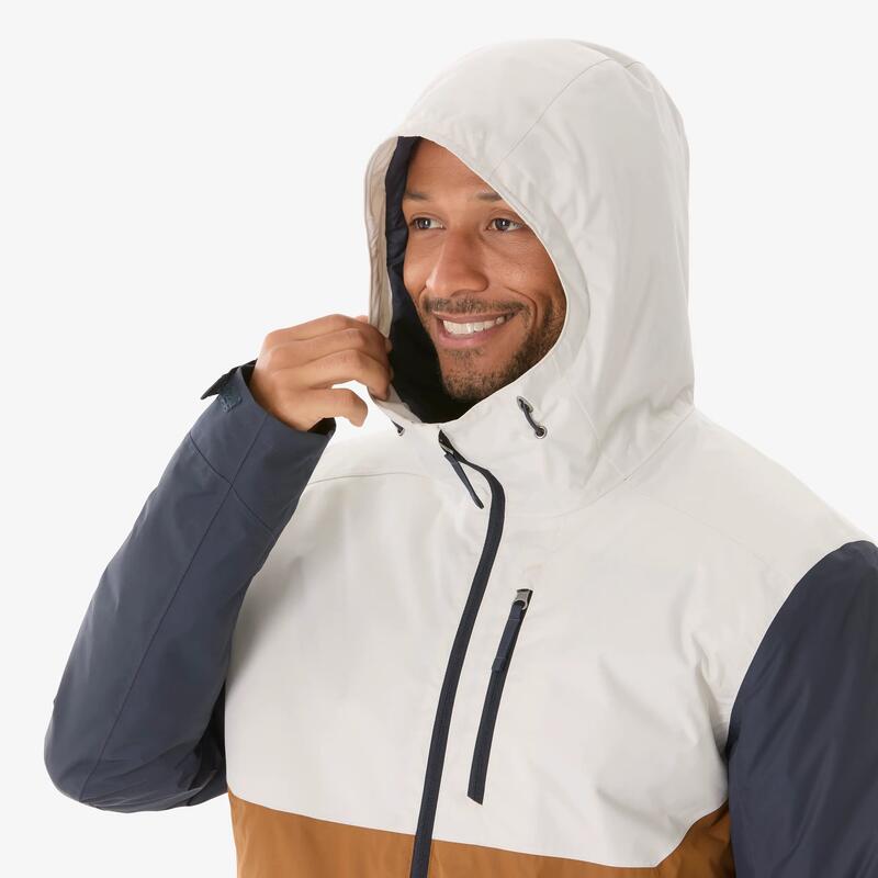 Erkek Outdoor Su Geçirmez Kar Montu/Kışlık Mont - Bej/Kahverengi - NH500 -10 °C