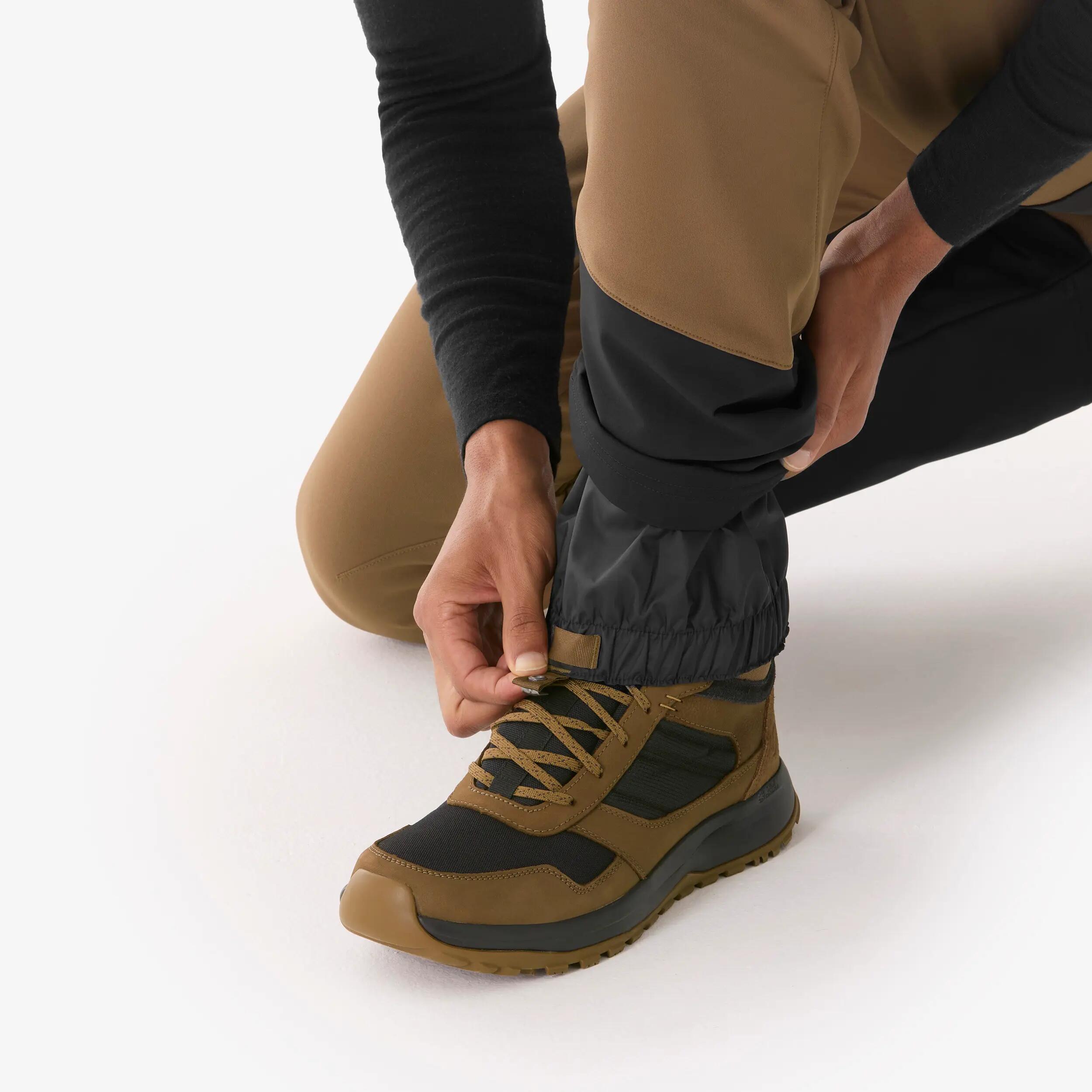 Men’s Warm and Water-Repellent Hiking Pants, SH 500 5/9