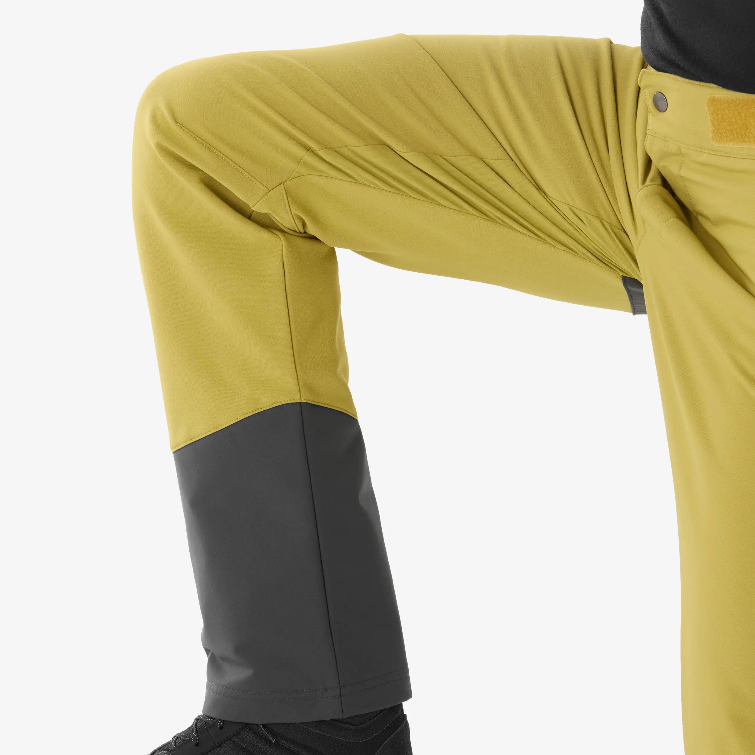 Pantaloni de drumeție călduroși și hidrofugi SH500 VENTIL kaki bărbații 6/11