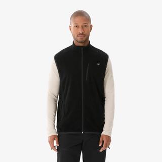 Men Mountain Hiking Warm Fleece Gilet Jacket Black