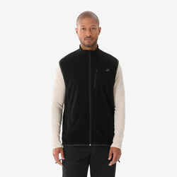 Gilet polaire de randonnée montagne homme, MH100 noir