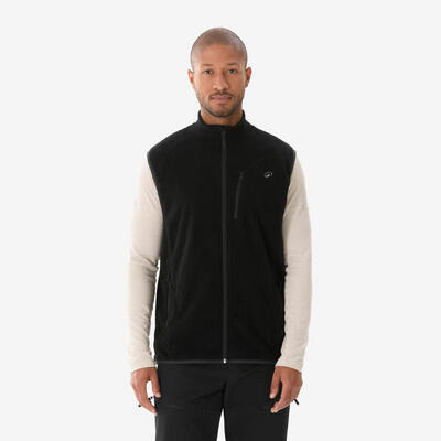 Gilet pile trekking uomo MH100 nero