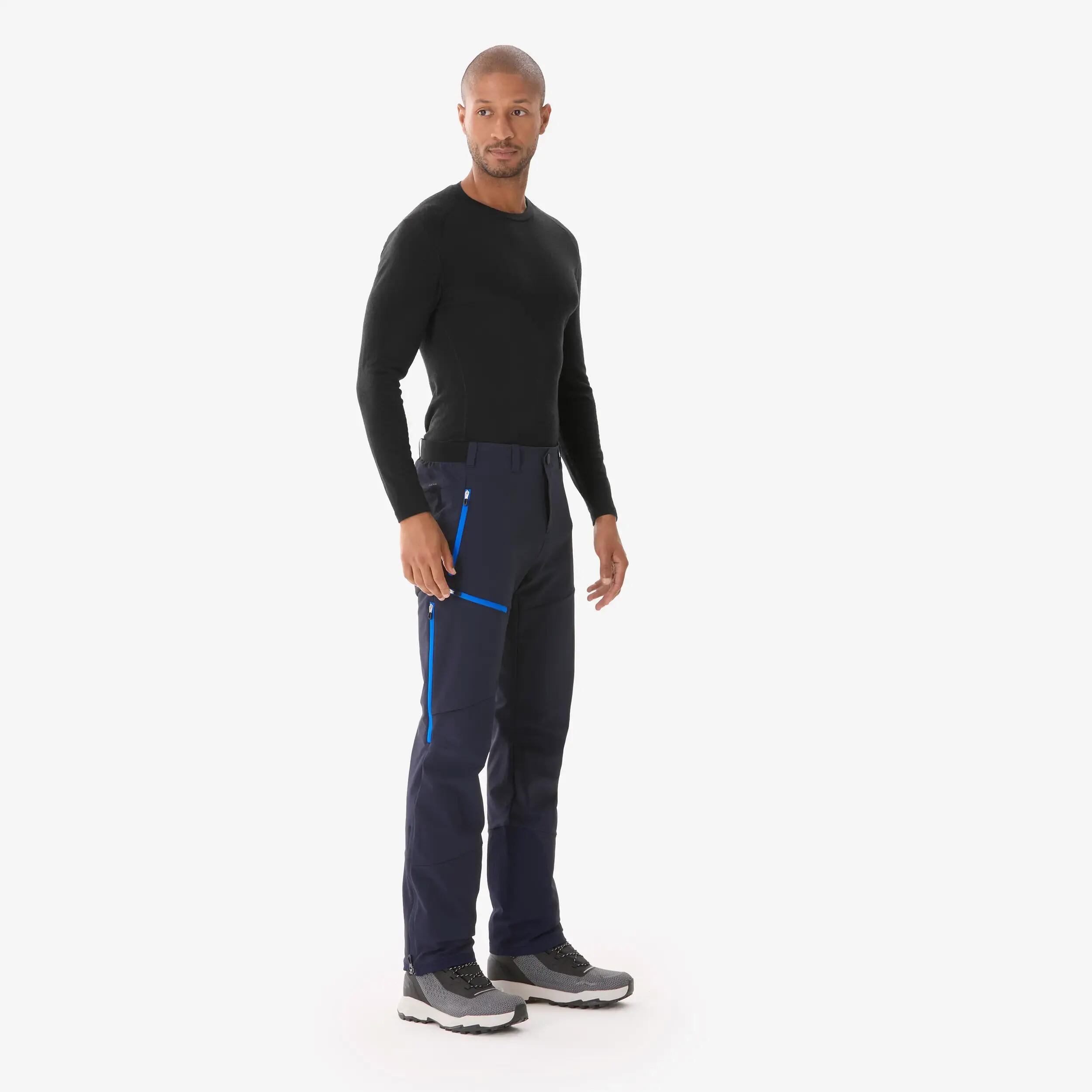 Pantalon de randonnée chaud et déperlant homme, SH900 bleu 2/14