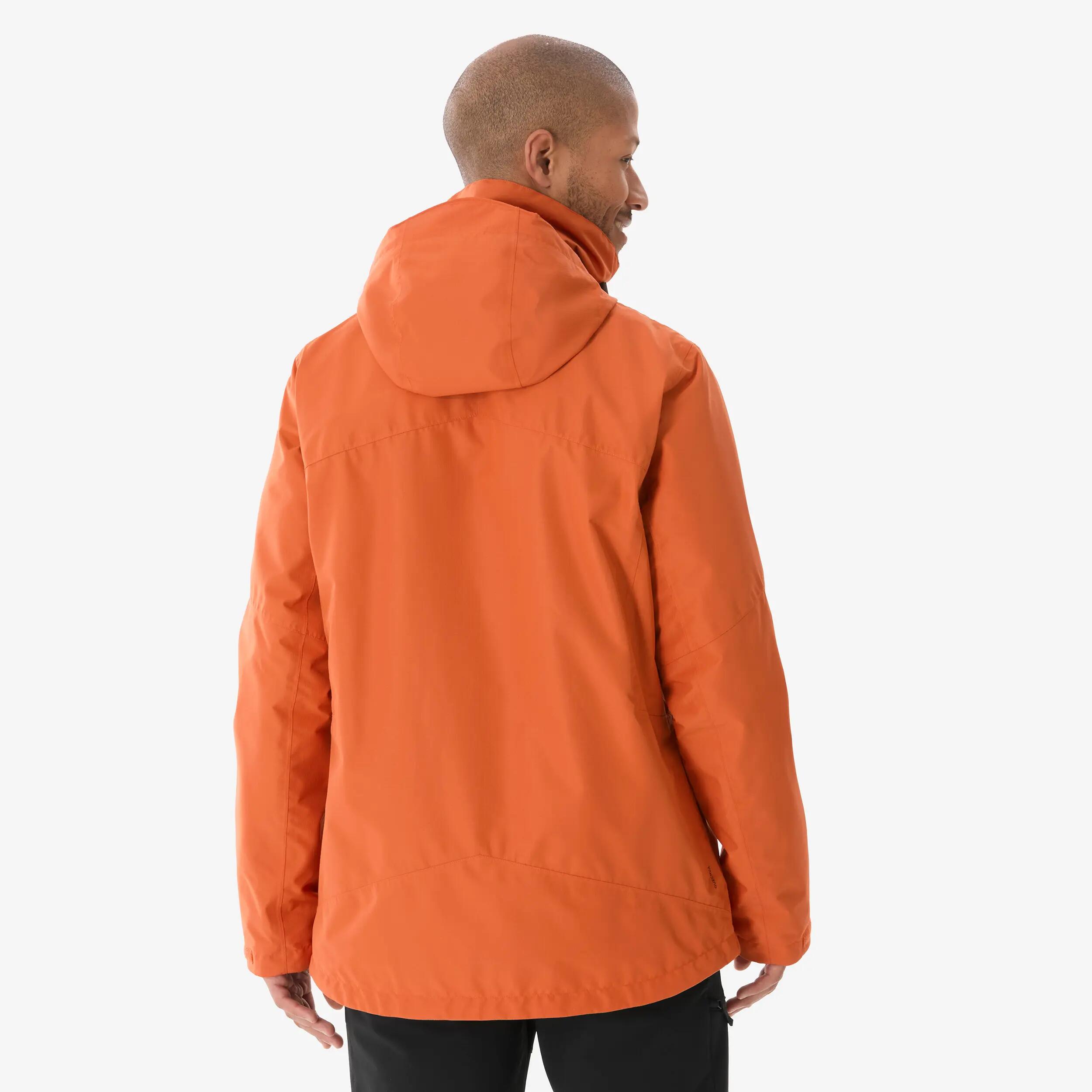 Men Waterproof Warm Modular 3-in-1 Jacket -10°C Orange -  5