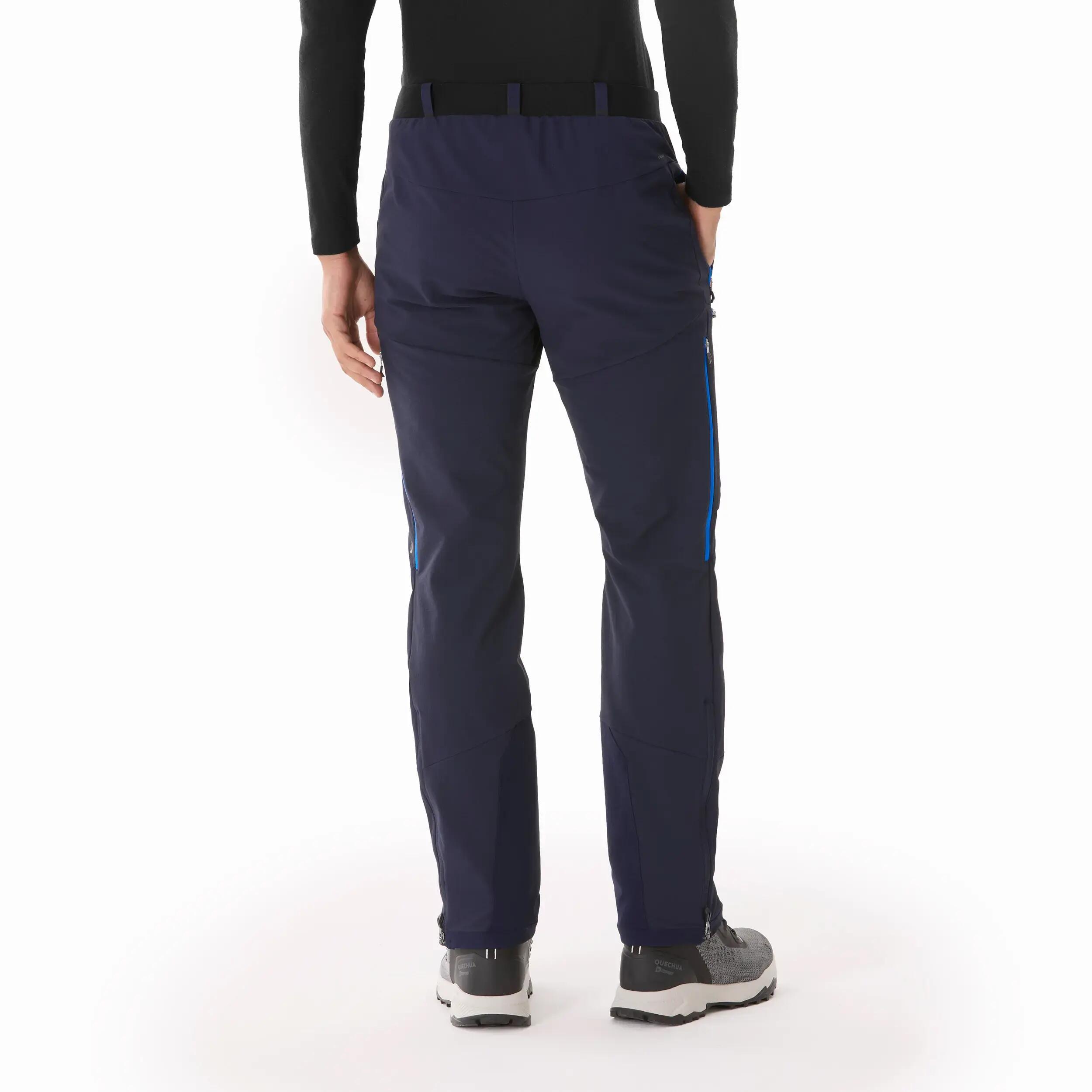 Pantalon de randonnée chaud et déperlant homme, SH900 bleu 4/14