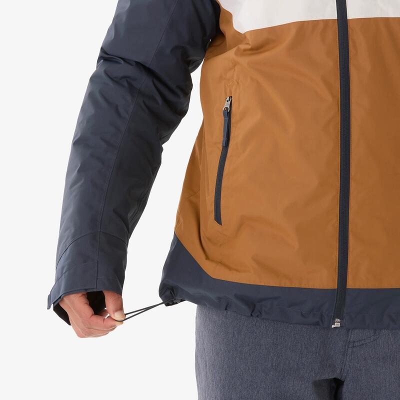 Erkek Outdoor Su Geçirmez Kar Montu/Kışlık Mont - Bej/Kahverengi - NH500 -10 °C