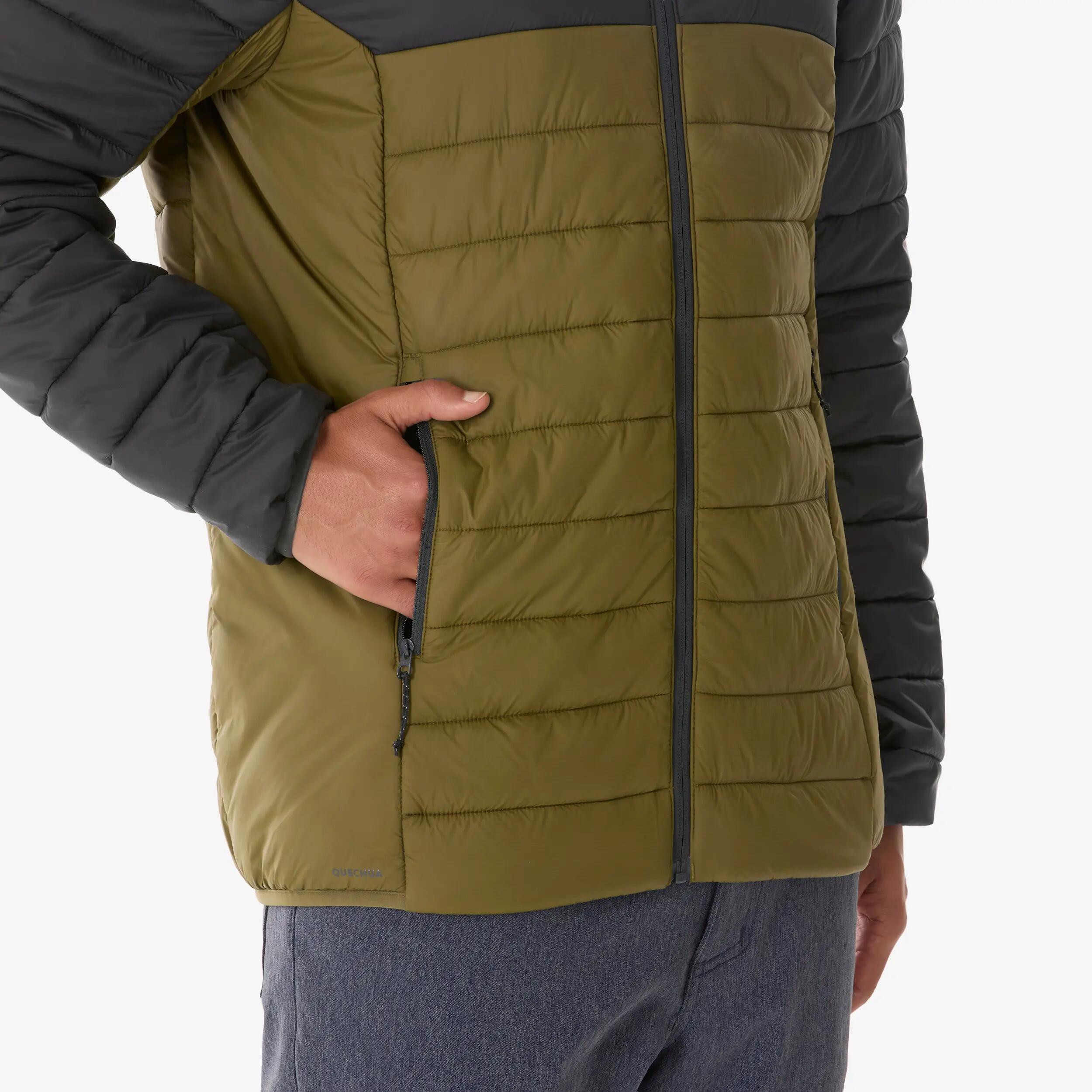 Men’s hiking jacket, MH500 Green -  5