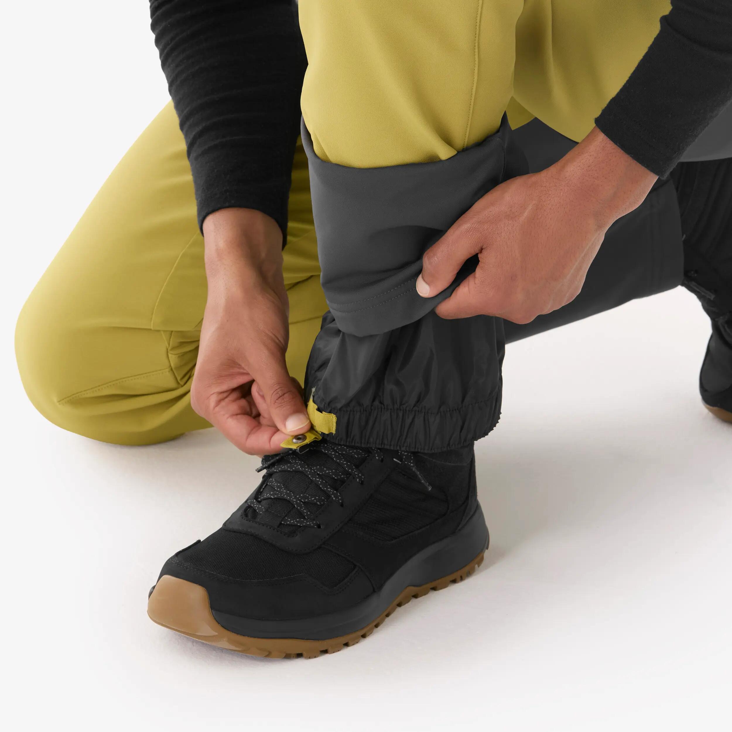Pantaloni de drumeție călduroși și hidrofugi SH500 VENTIL kaki bărbații 5/11