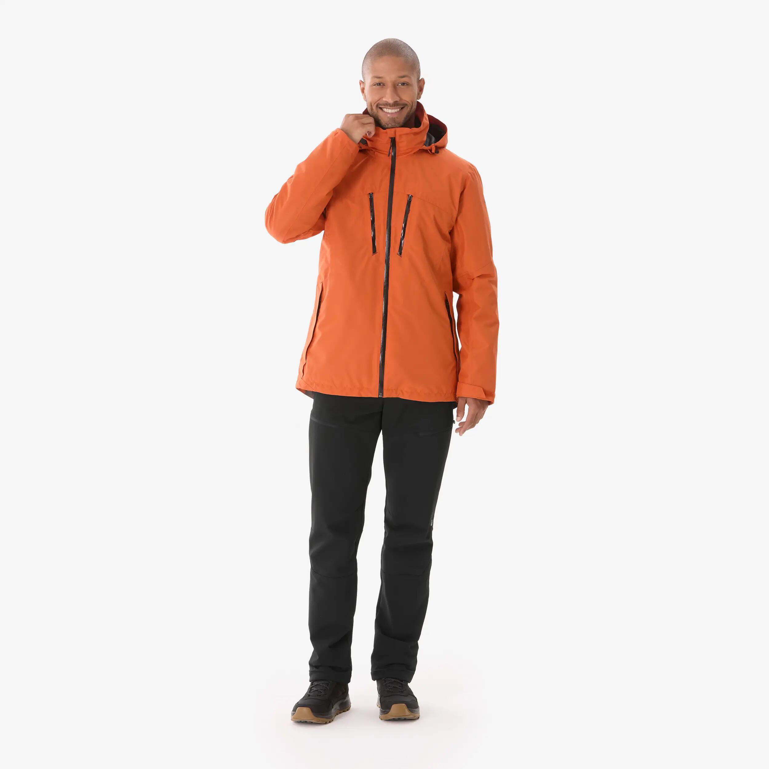 Men Waterproof Warm Modular 3-in-1 Jacket -10°C Orange -  2