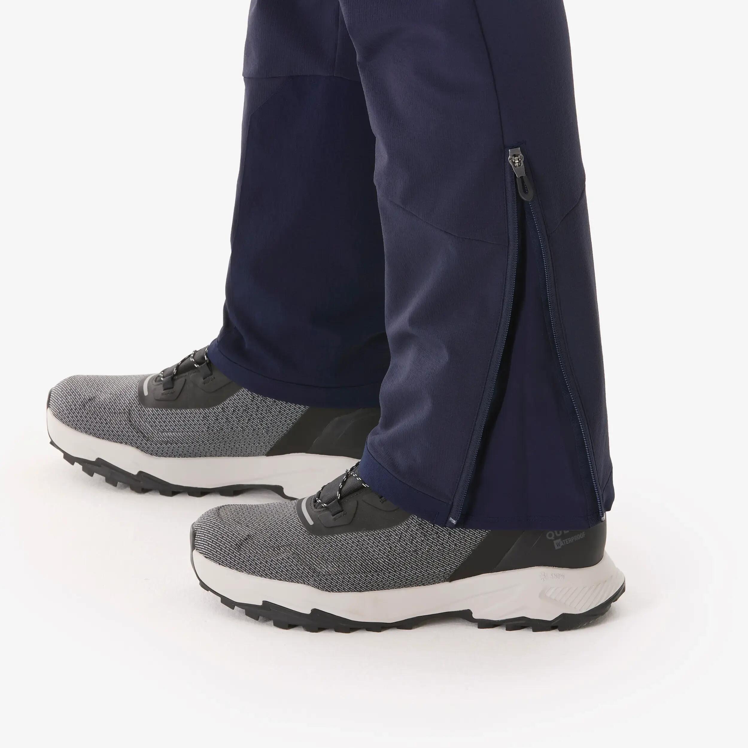 Pantalon de randonnée chaud et déperlant homme, SH900 bleu 5/14