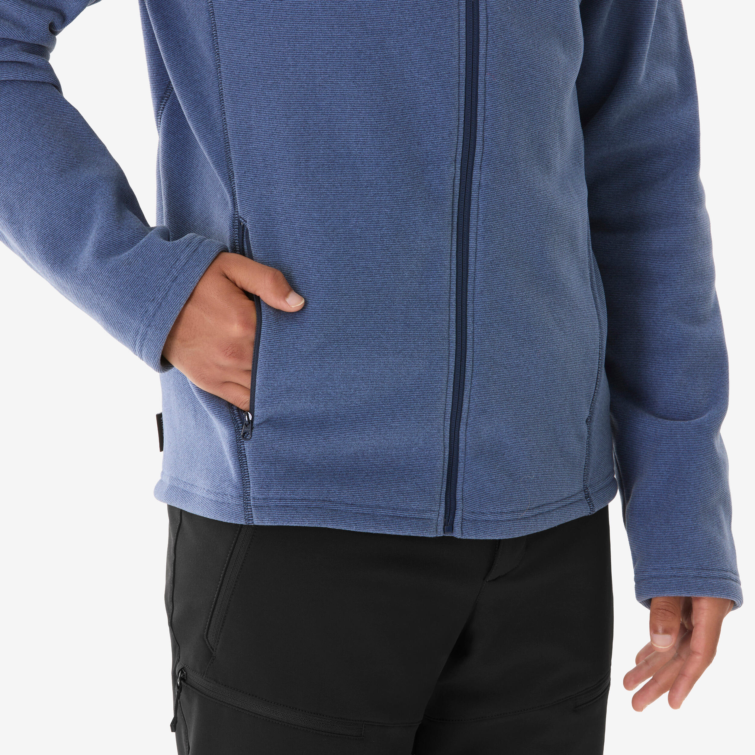 Fleecejacke Herren Wandern - MH100 blau 4/16