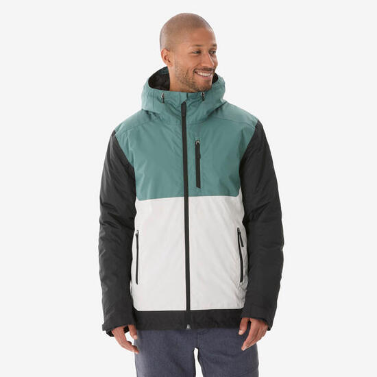 Veste de randonnée -10°C imperméable homme, NH500 vert et beige