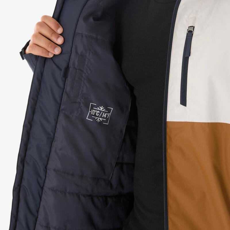 Erkek Outdoor Su Geçirmez Kar Montu/Kışlık Mont - Bej/Kahverengi - NH500 -10 °C
