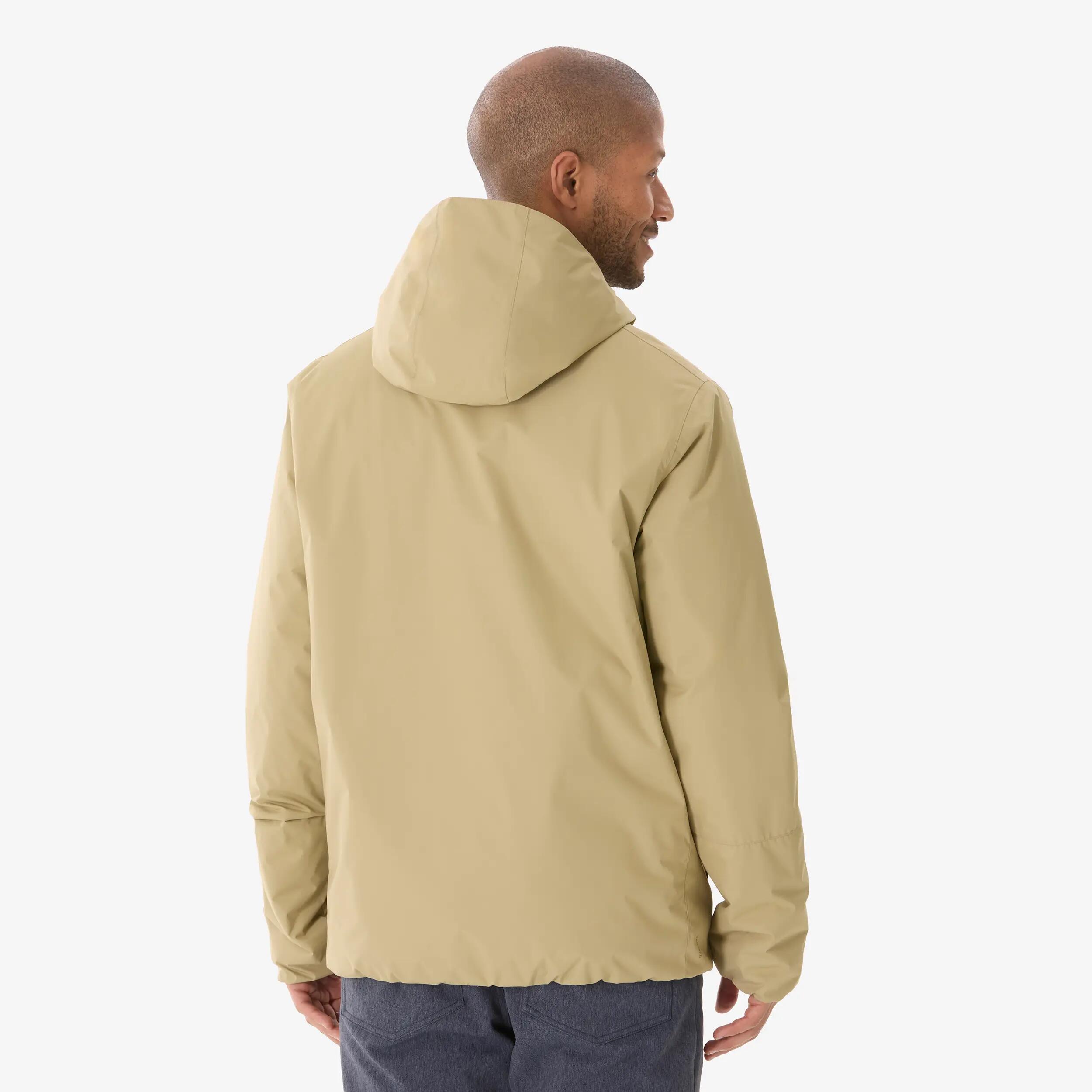 Men’s winter hiking jacket -5°C NH100 - Beige -  4