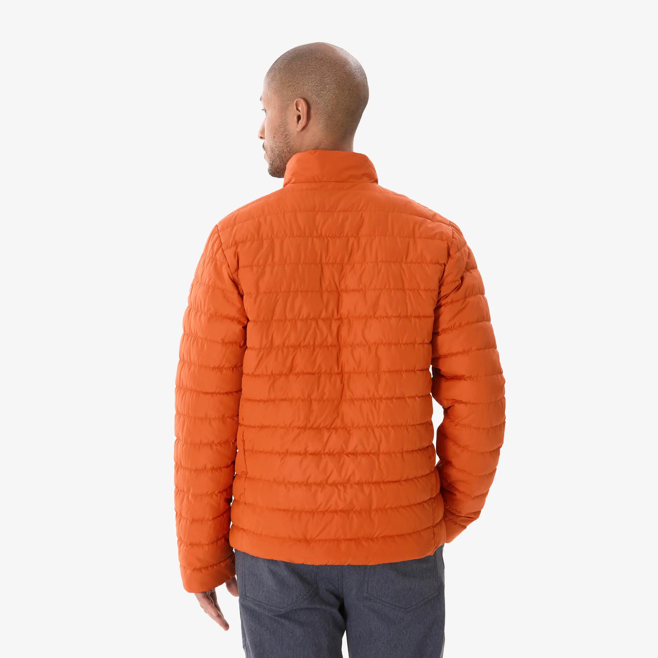 Men Hiking & Trekking Warm Puffer Jacket -6°C Orange MH100 -  3
