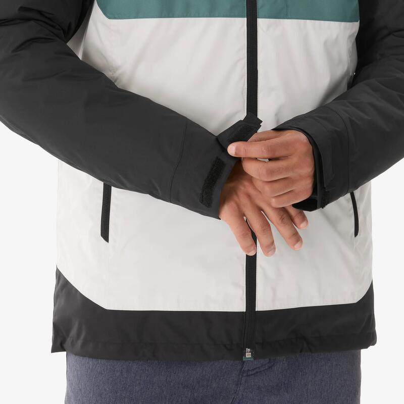 Erkek Outdoor Su Geçirmez Kar Montu/Kışlık Mont - Yeşil/Bej- NH500 -10 °C