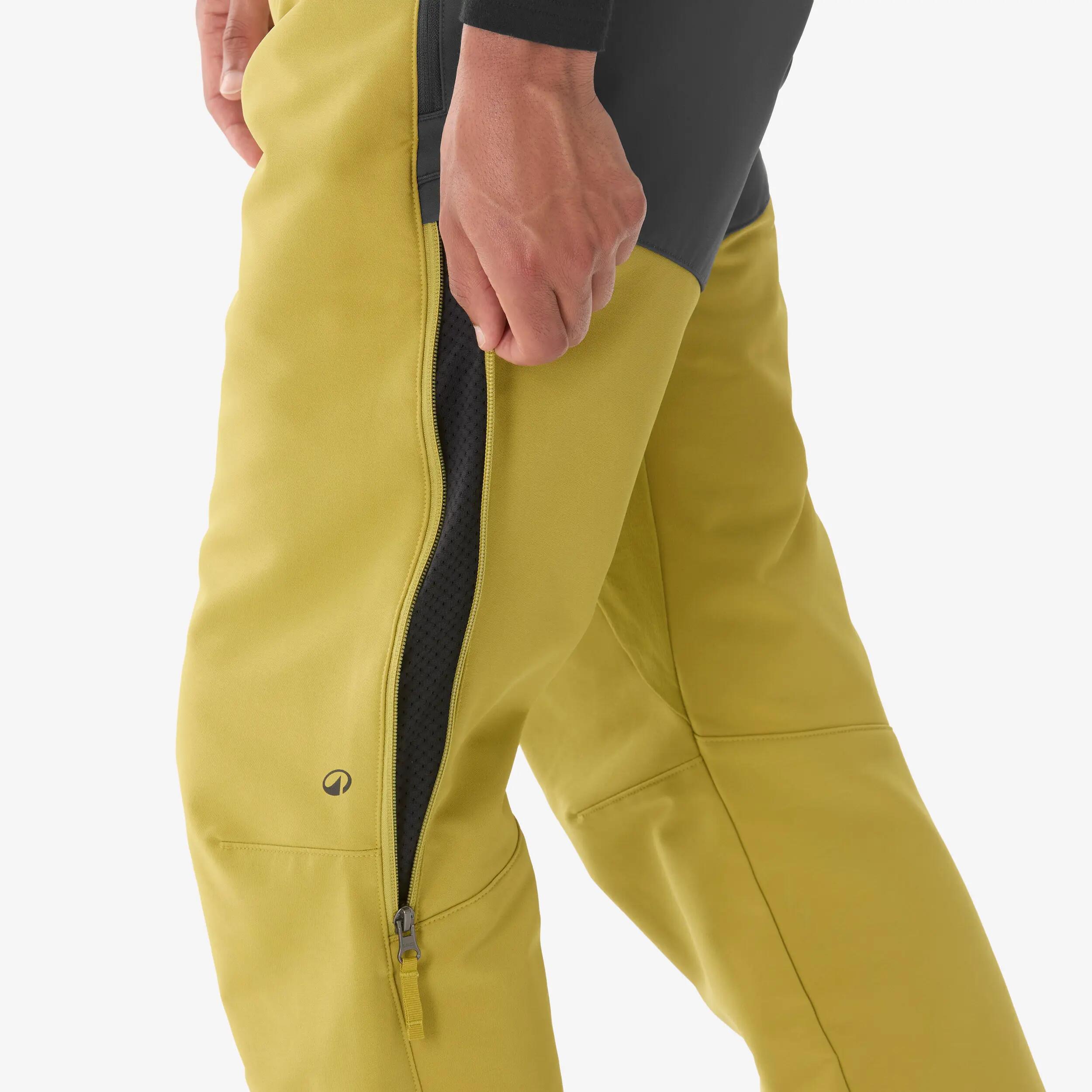 Pantaloni de drumeție călduroși și hidrofugi SH500 VENTIL kaki bărbații 9/11