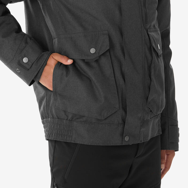 Erkek Su Geçirmez Outdoor Kar Montu/Kışlık Mont - Gri - NH500 -10 °C