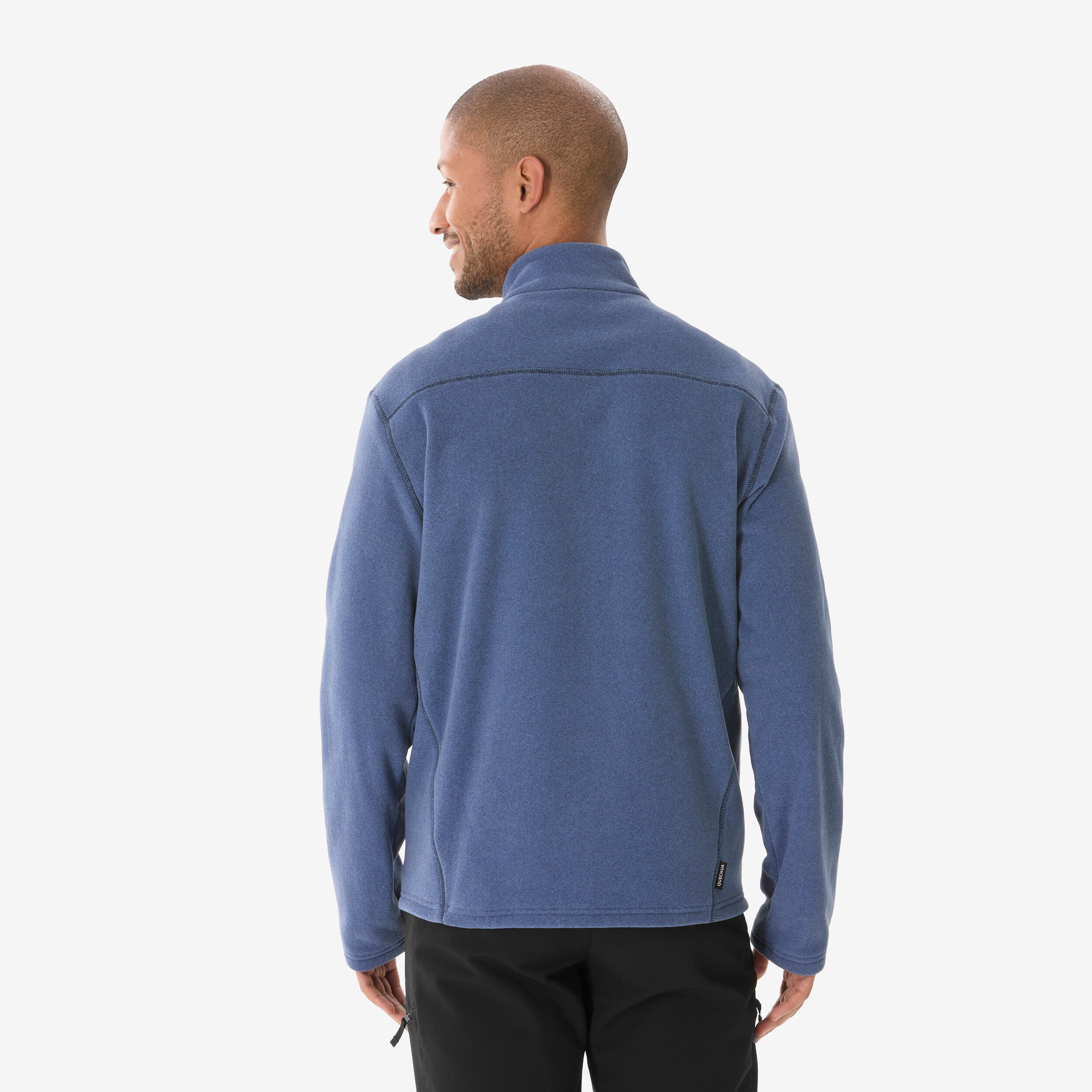Fleecejacke Herren Wandern - MH100 blau 3/16