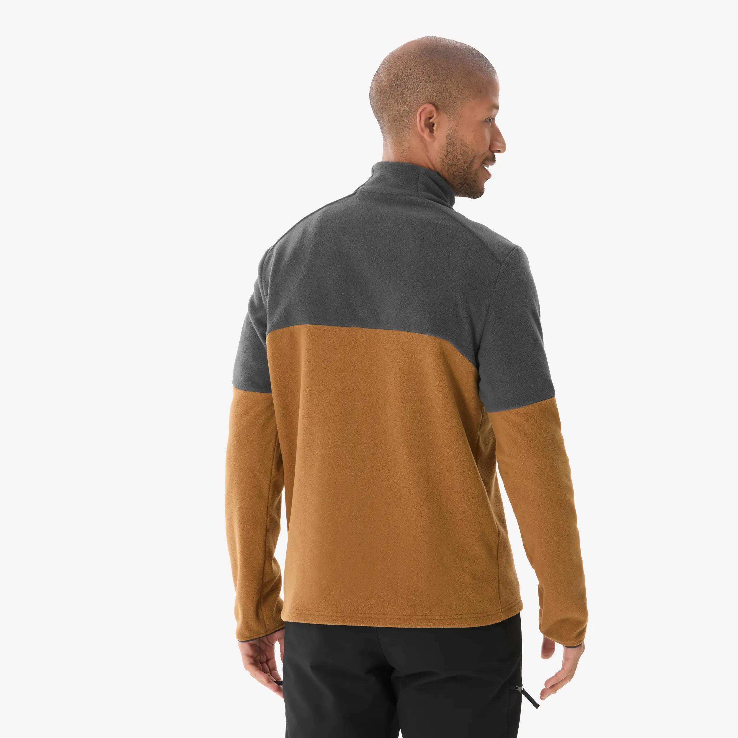 Men’s mountain hiking fleece jacket, MH500 half-zip -  3