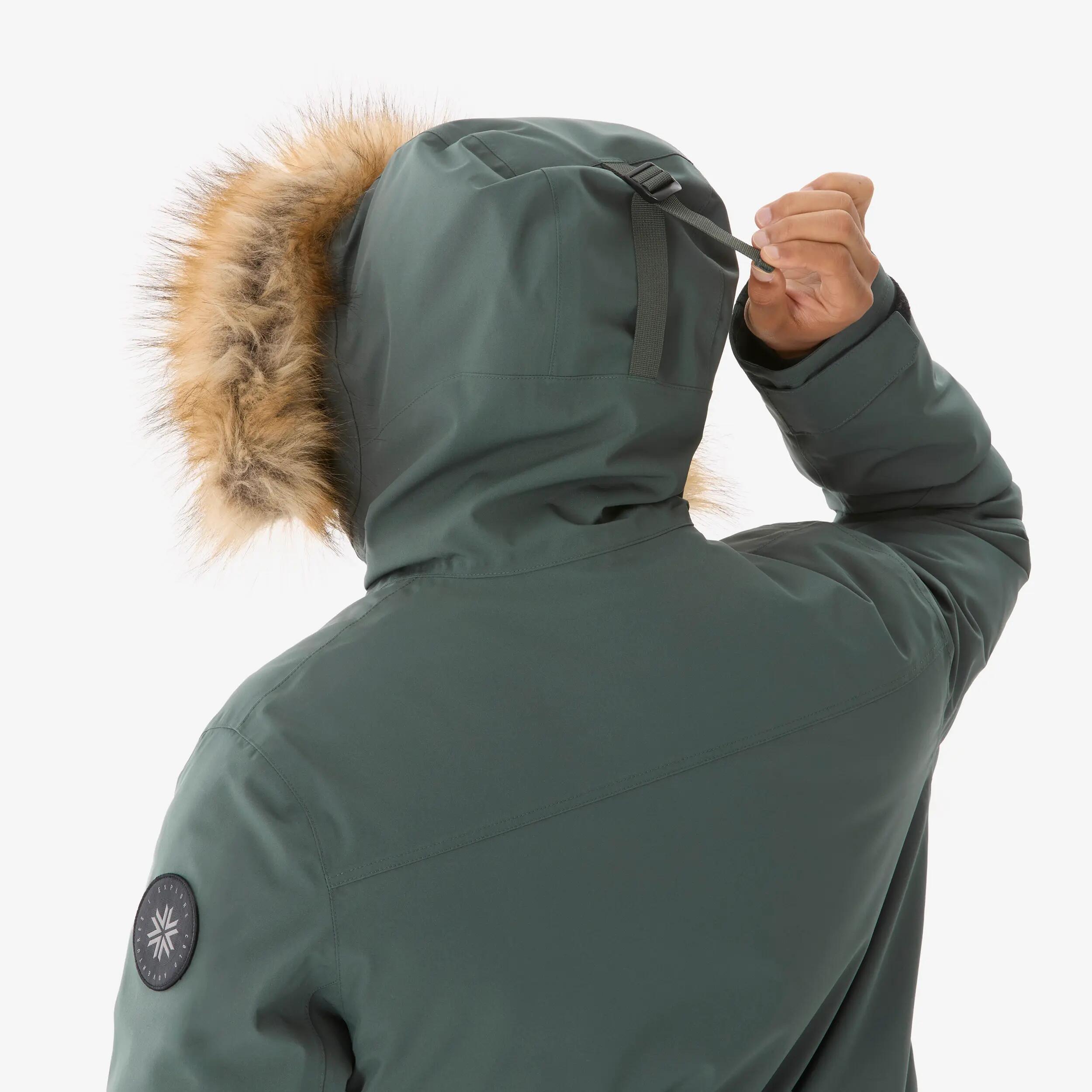 Parka hiver -20° de randonnée homme, NH900 vert 8/16