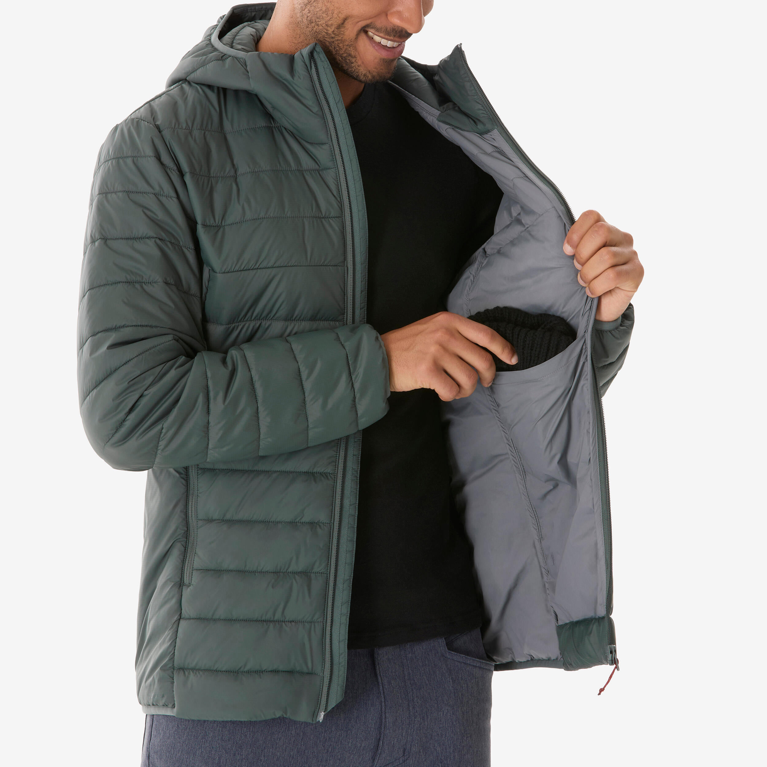 Men’s Hiking Down Jacket, MH 500 6/7