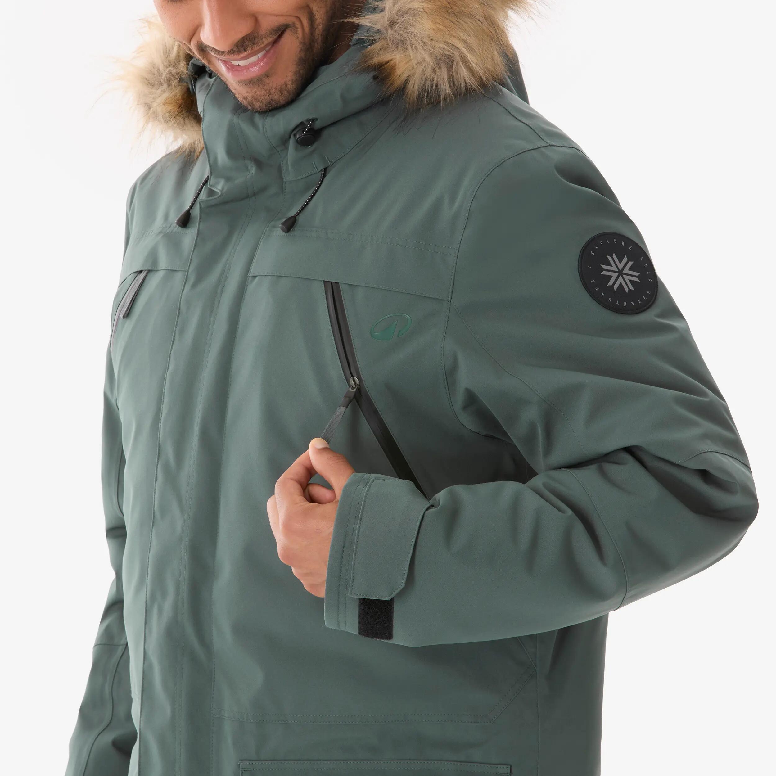 Parka hiver -20° de randonnée homme, NH900 vert 10/16