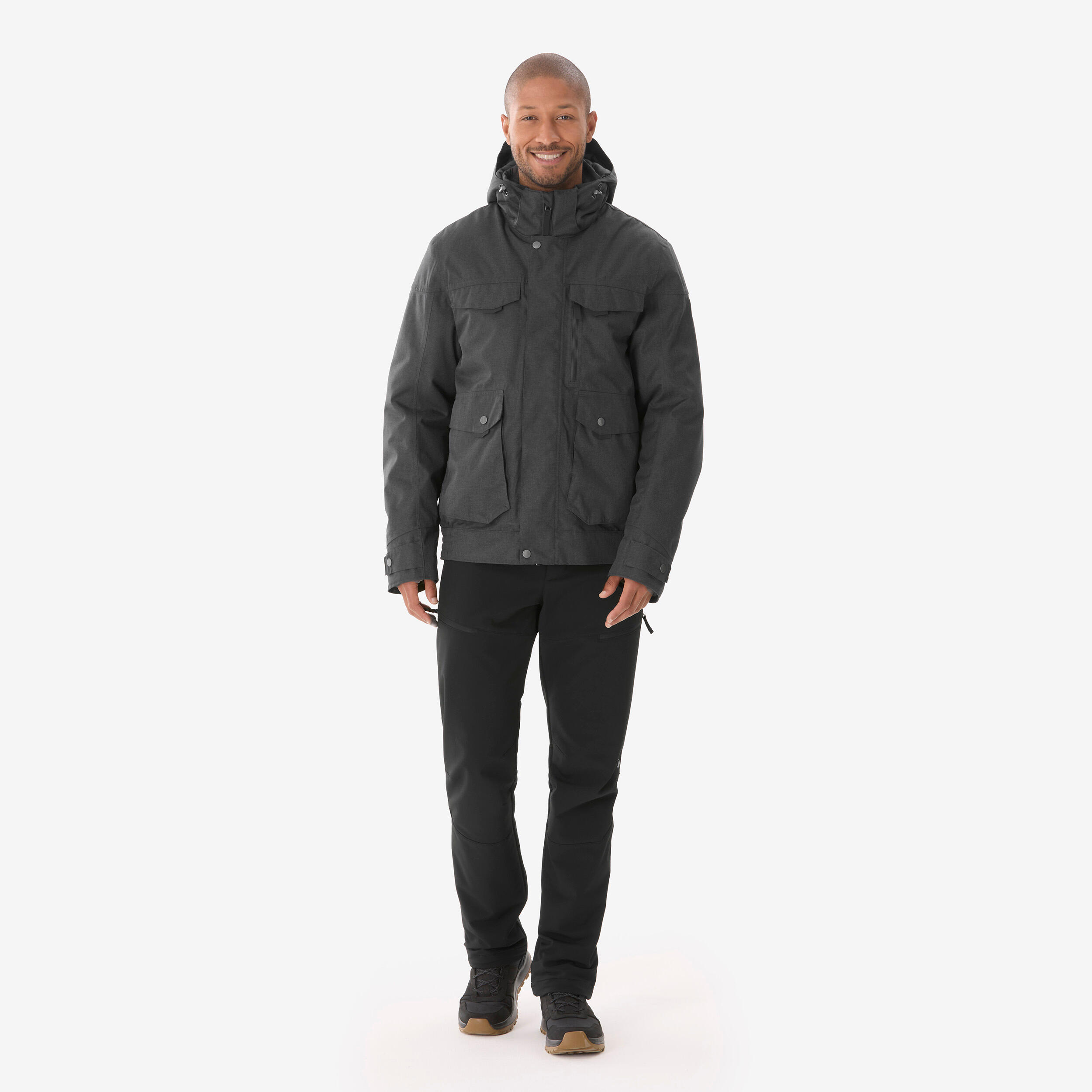 Wasserdichte Wanderjacke für Herren -10°C, NH500 grau 2/16