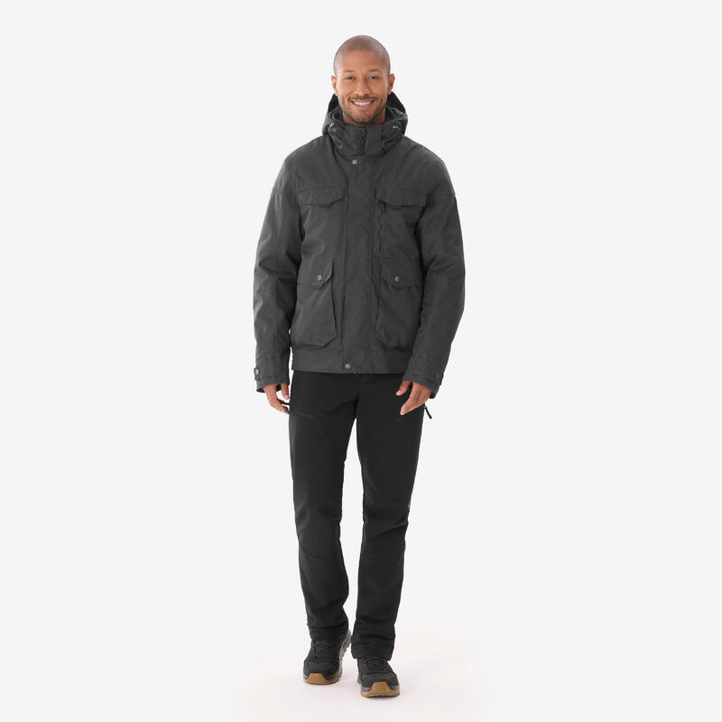 Erkek Su Geçirmez Outdoor Kar Montu/Kışlık Mont - Gri - NH500 -10 °C