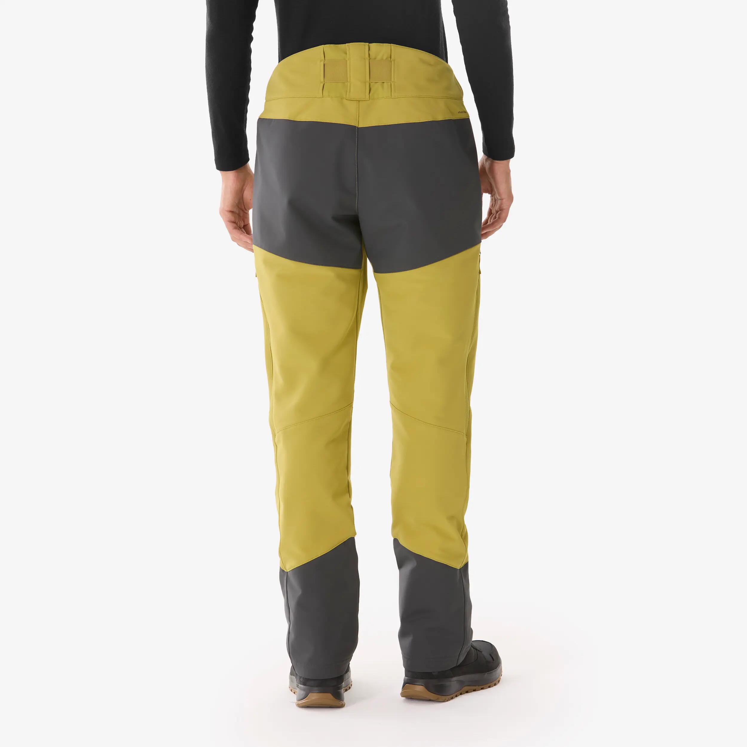Pantaloni de drumeție călduroși și hidrofugi SH500 VENTIL kaki bărbații 4/11
