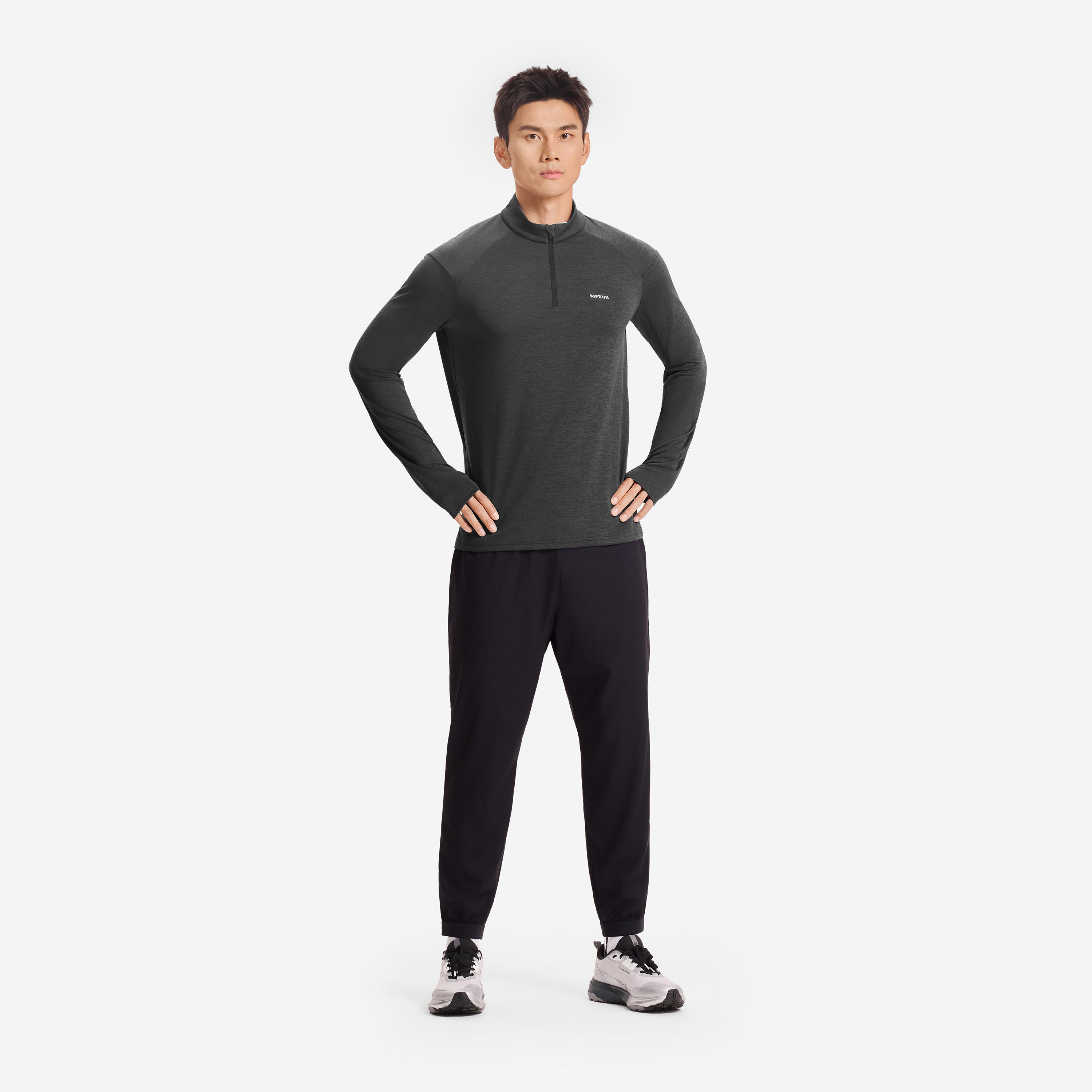 Spodnie do biegania męskie Kiprun Run 100 Dry 5/17