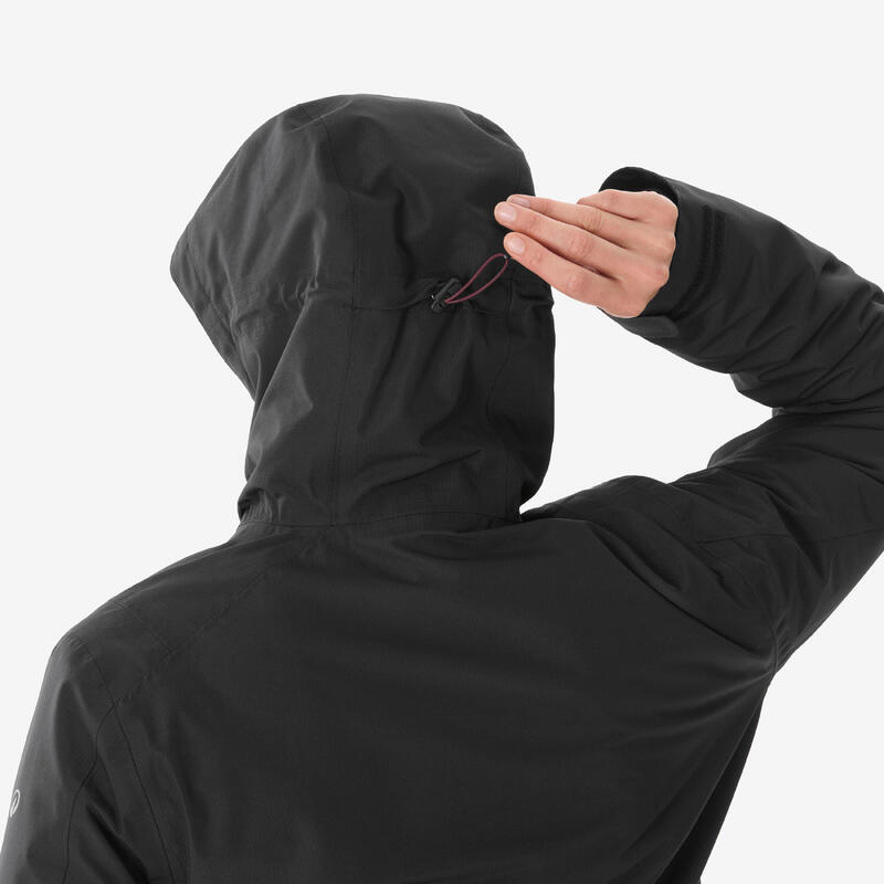 Kadın 3'ü 1 Arada Outdoor Kar Montu/Kışlık Mont - Siyah - MH500 -8 °C