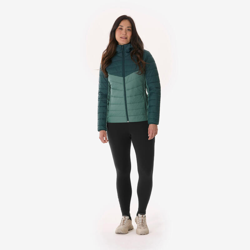 Kadın Outdoor Şişme Mont - Yeşil - MH500 -6°