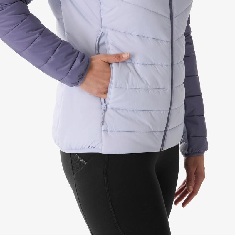 Kadın Outdoor Şişme Mont - Mor - MH500 -6°