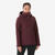 Veste 3en1 imperméable de trek voyage - Travel 100  0° - Bordeaux - Femme