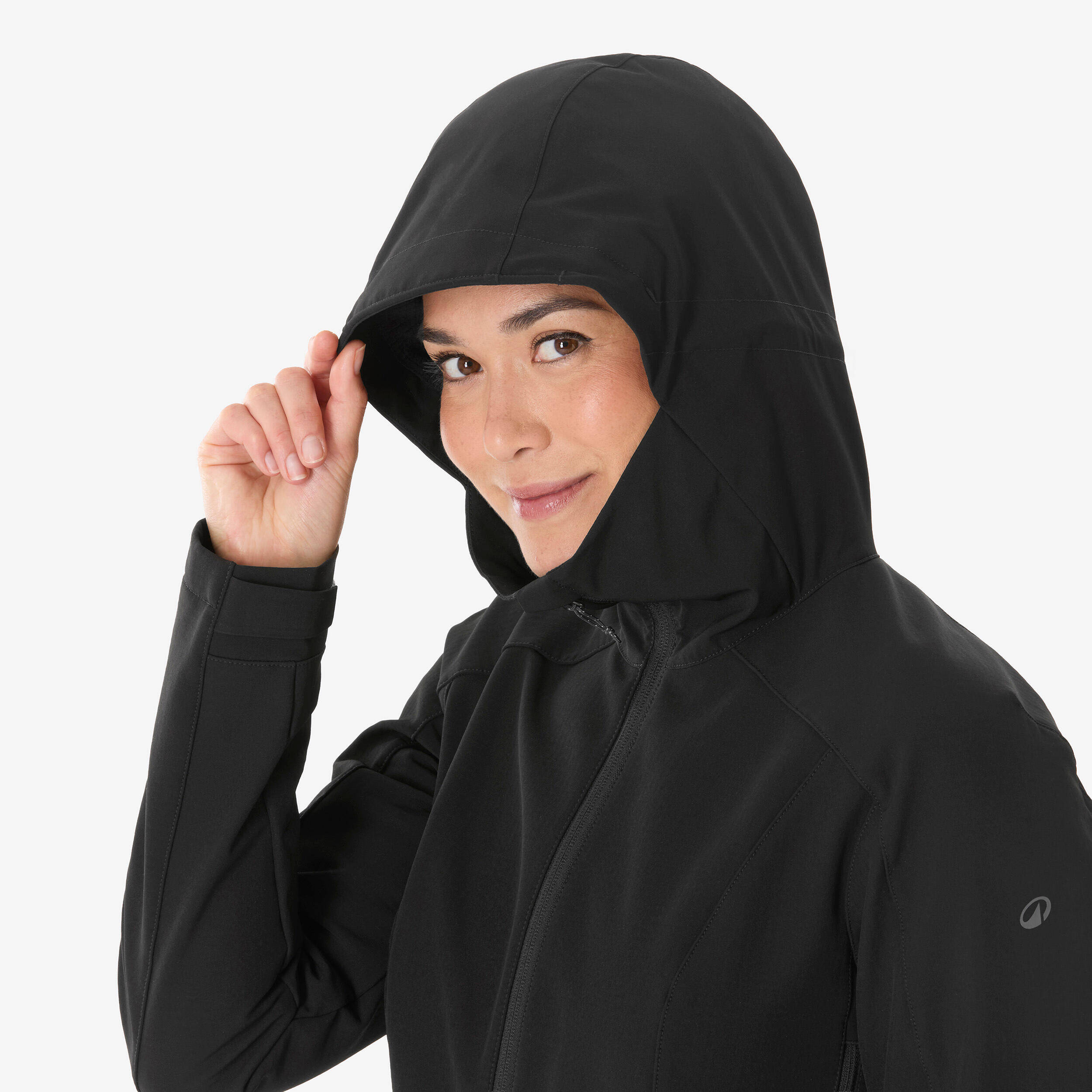 Women’s windproof softshell jacket, MT500 - Black -  5