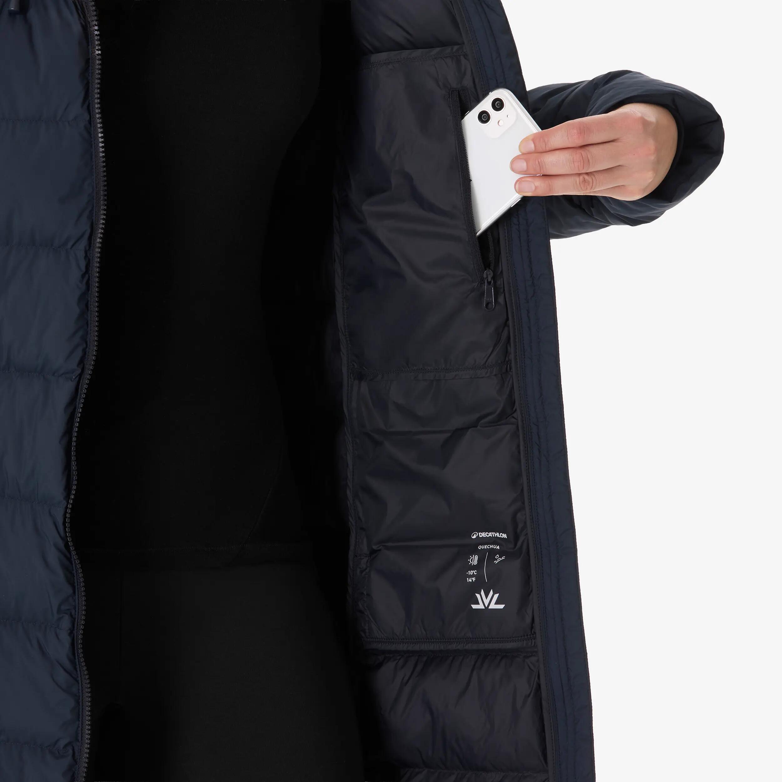 Women’s Long Synthetic Hiking Jacket, MH 900 8/11