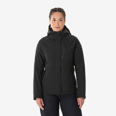 Piumino trekking donna NH500 3 in 1 nero