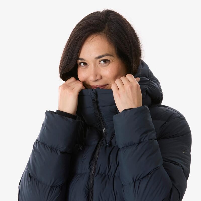 Kadın Outdoor Sentetik Uzun Şişme Mont - Siyah - MH900