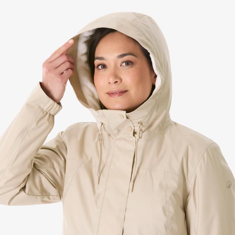 Kadın Outdoor Su Geçirmez Kar Montu/Kışlık Mont - Bej - NH500 -10 °C