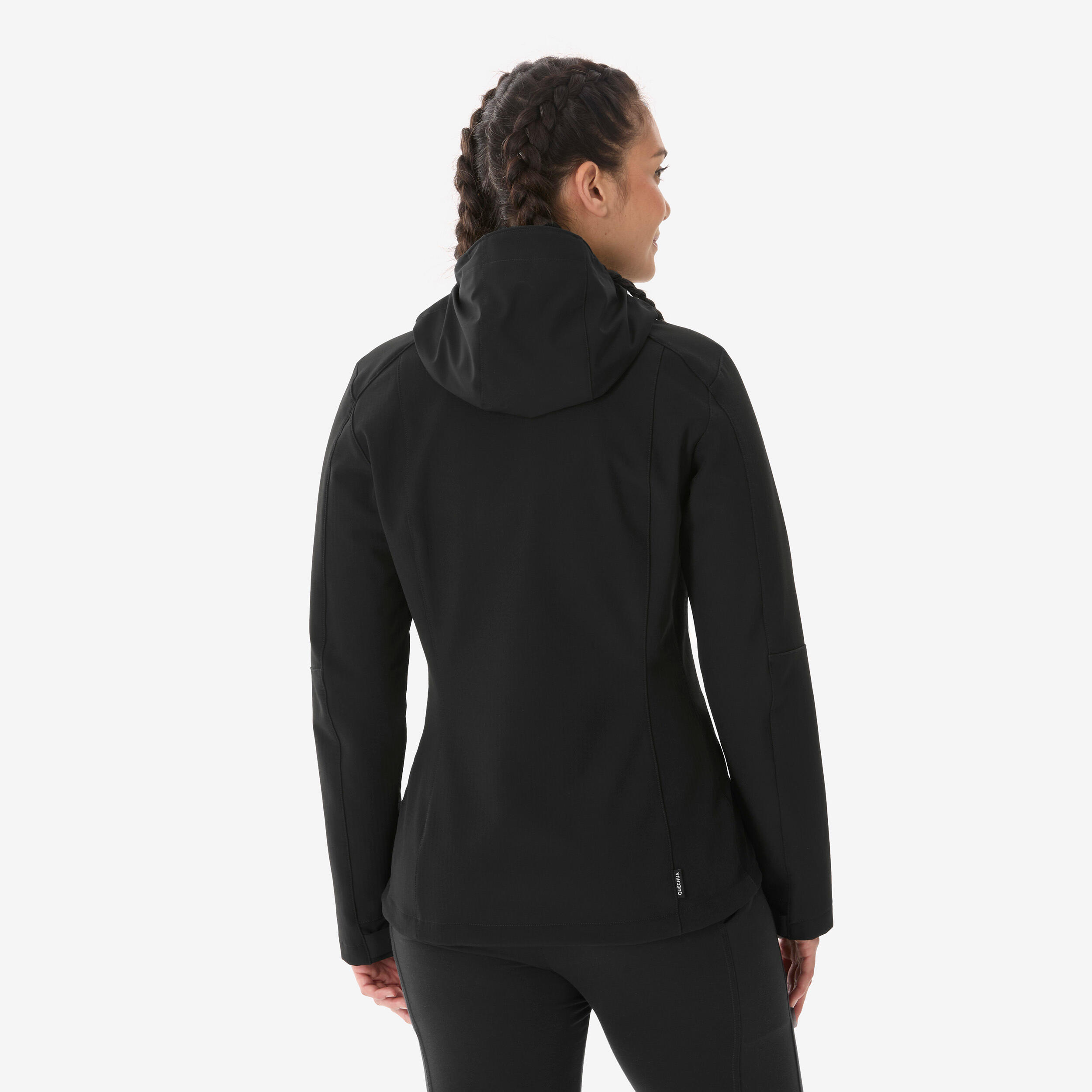 Gebraucht - Softshelljacke Damen winddicht Wandern - MT500 schwarz 5/16