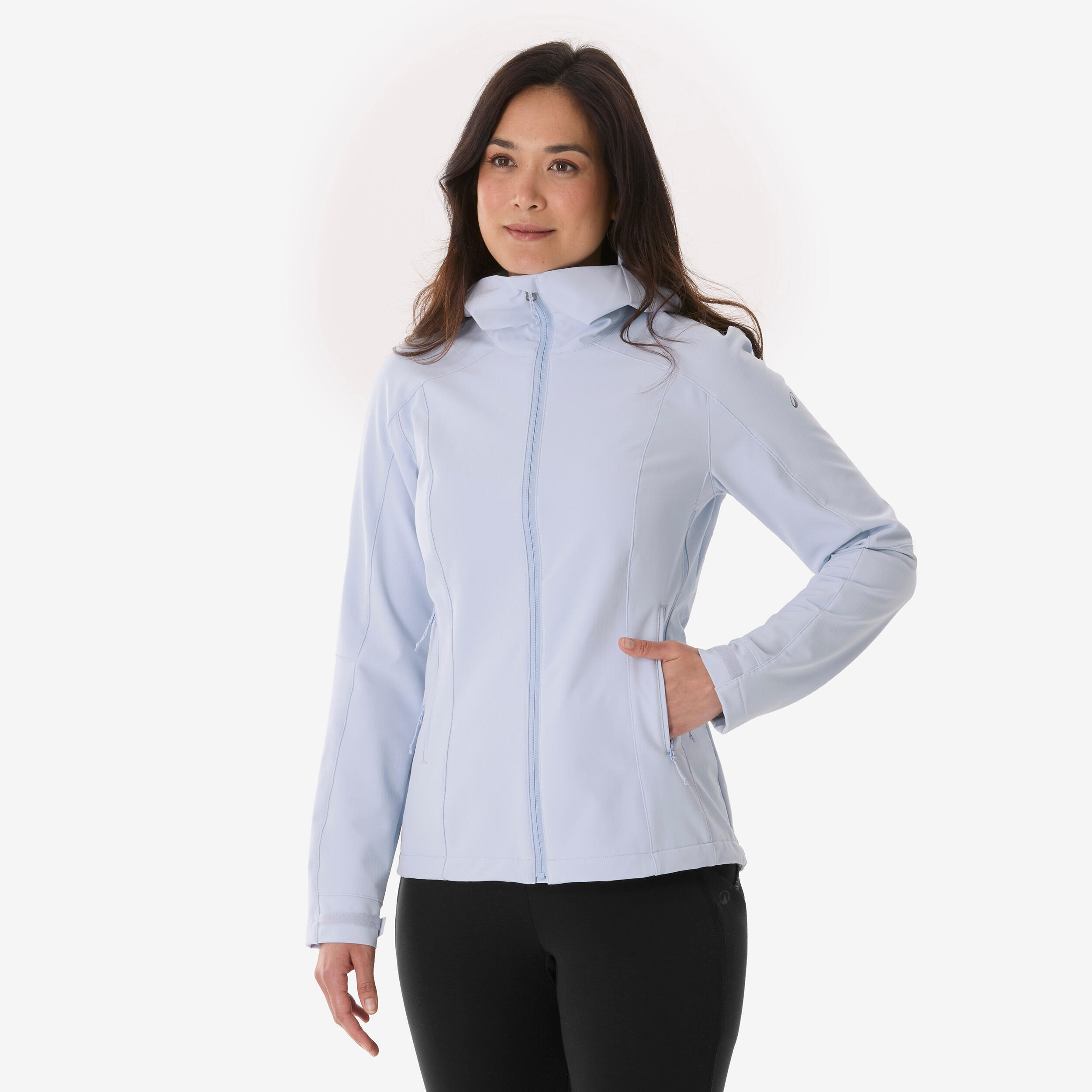 Veste softshell coupe-vent femme, MT500 violet