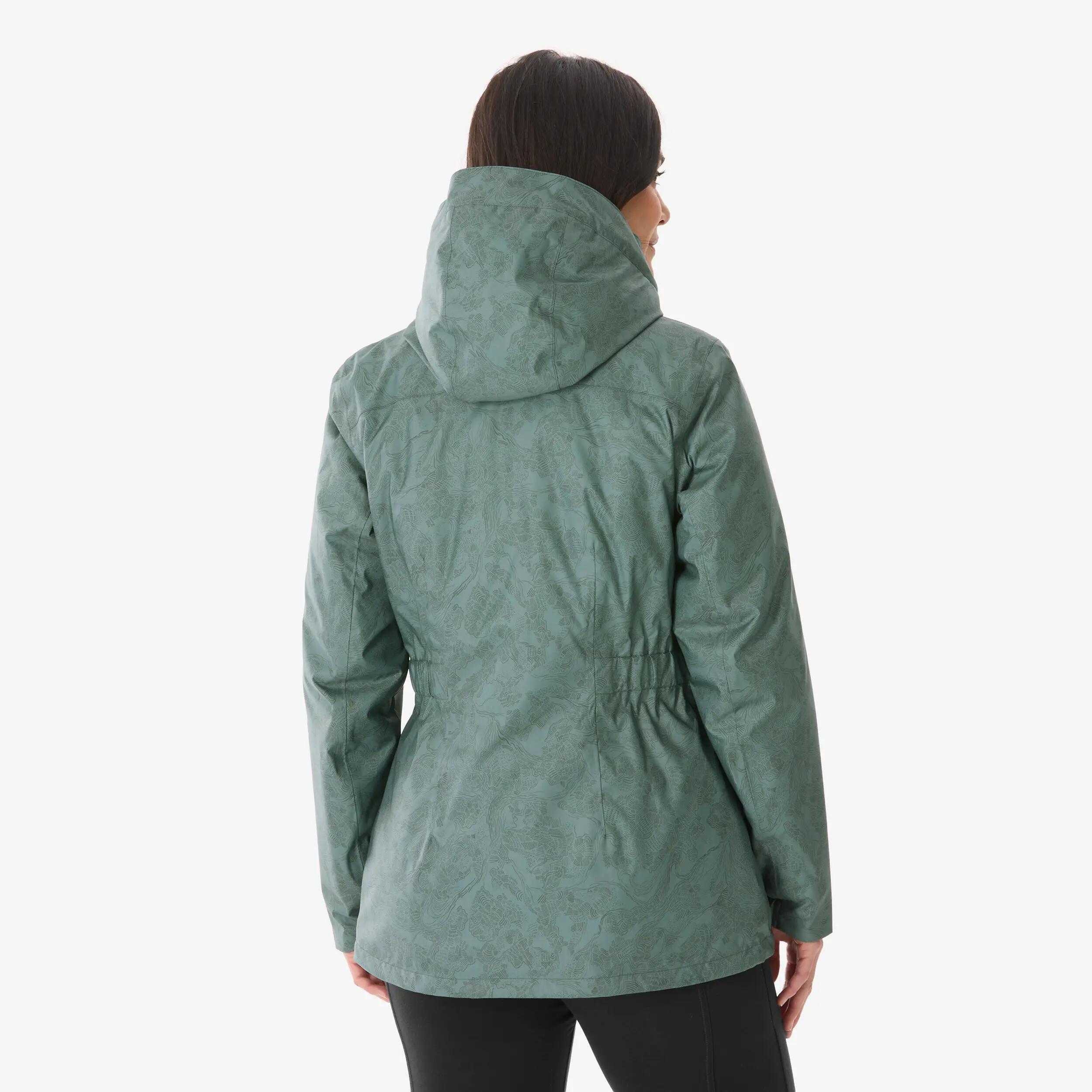 Women’s waterproof hiking jacket -10°C NH500 - Green -  5