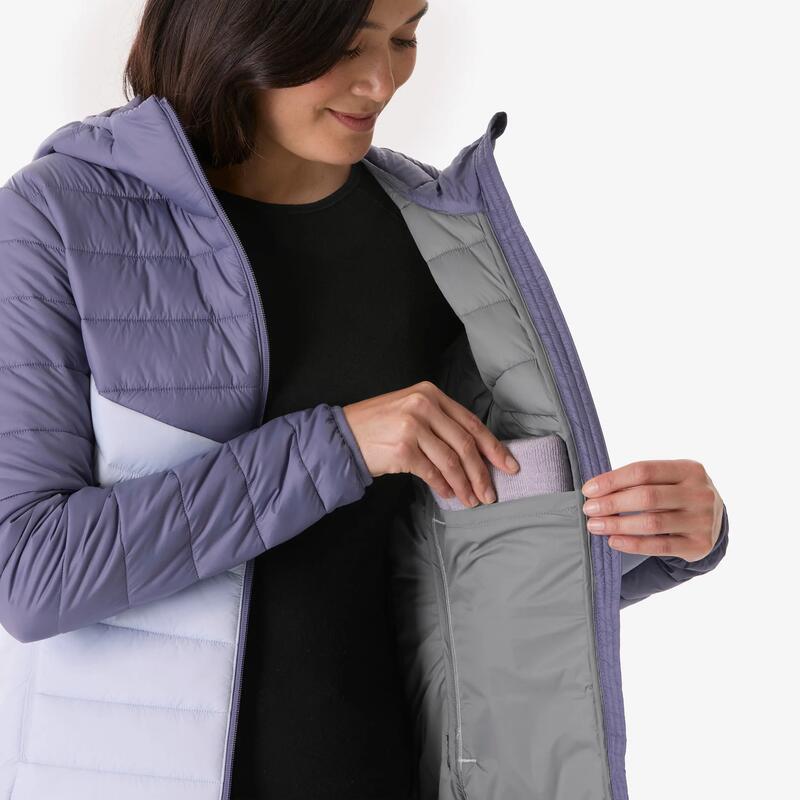 Kadın Outdoor Şişme Mont - Mor - MH500 -10°